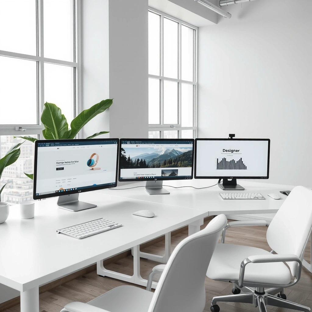 uxrise team workspace showcasing minimalist design process