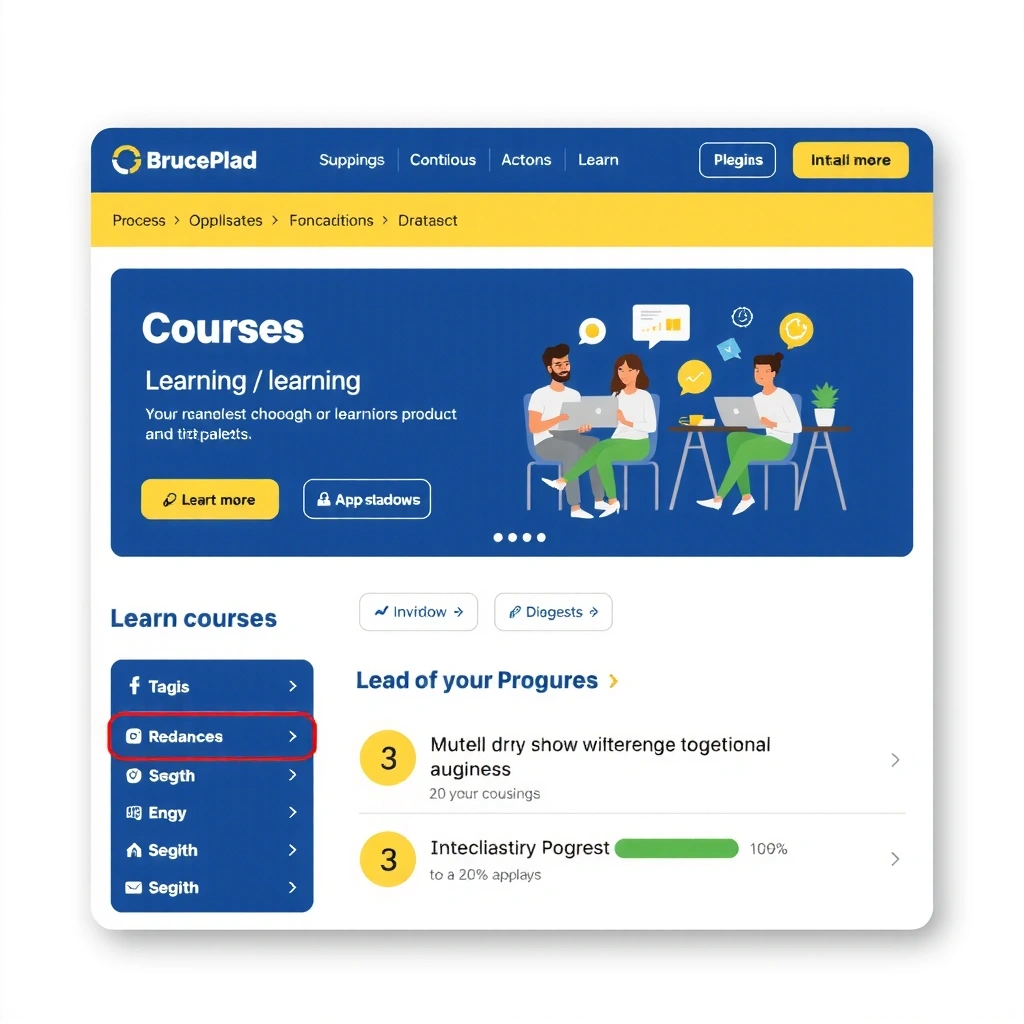 Educational Platform Interface